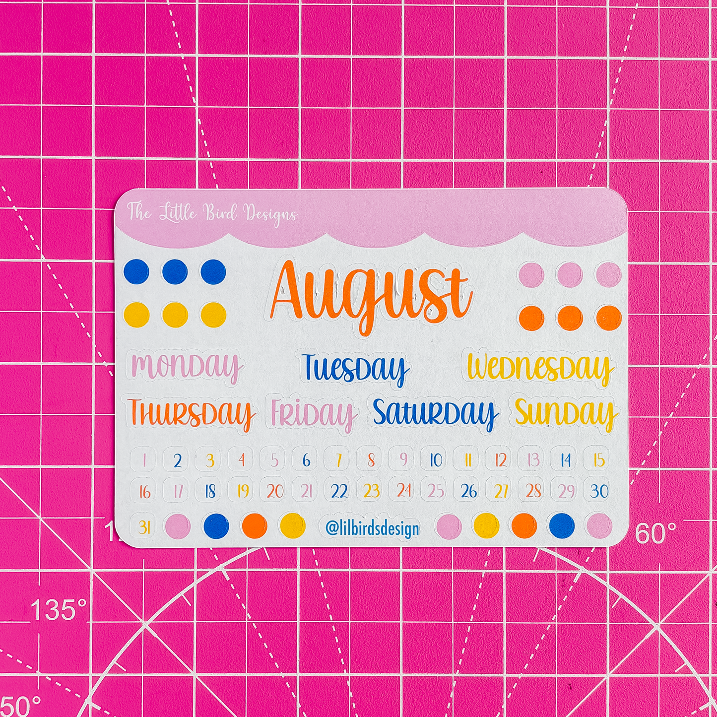 Monthly Basics - Fun Holidays Colours