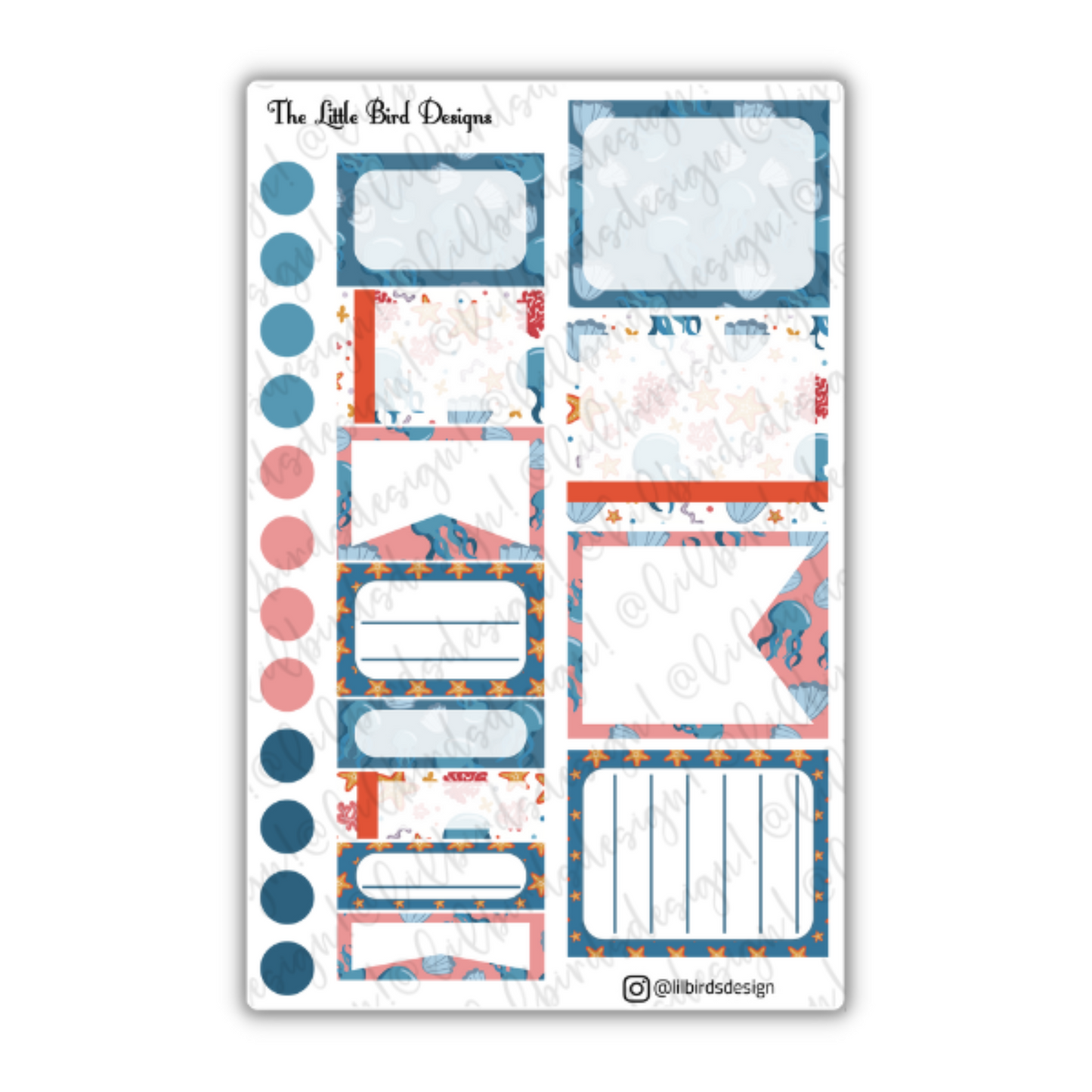 The Reef Life Sticker Sheets