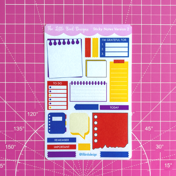 Sticky Notes - Version 2 - Sticker Sheets