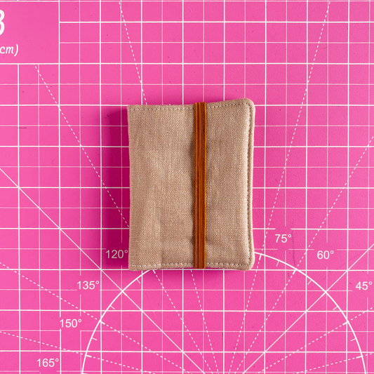 Cafe Latte Linen Card Wallet