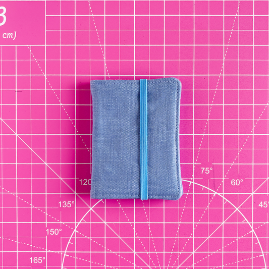 Flax Flower Linen Card Wallet