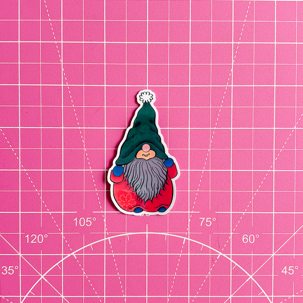 Gnome Waterproof Vinyl Sticker