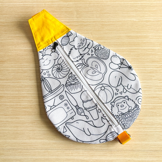 Yellow Colour Me In Backpack