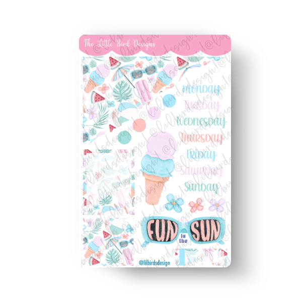 Cool Summer - Weekly Sticker Sheet