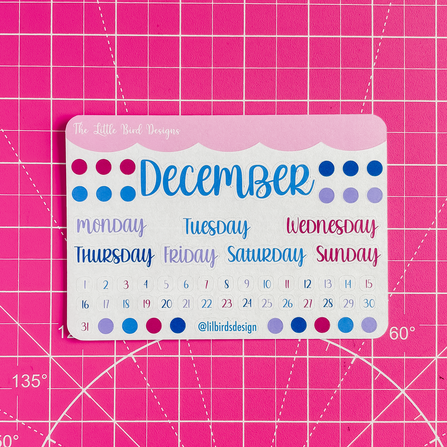 Monthly Basics - Fun Holidays Colours