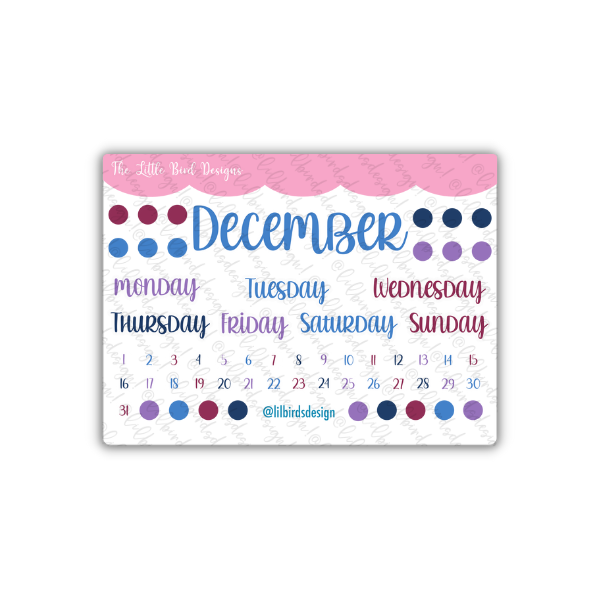 PRINTABLE - Monthly Basics - Fun Holidays Colours