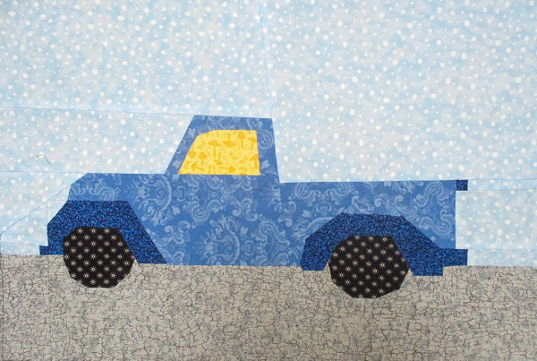 Little Red Christmas Truck Foundation Paper Pieced PDF Pattern