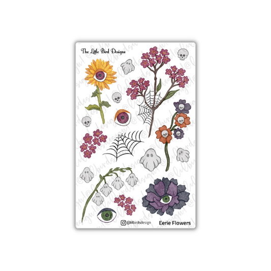 Eerie Flowers Sticker Sheet