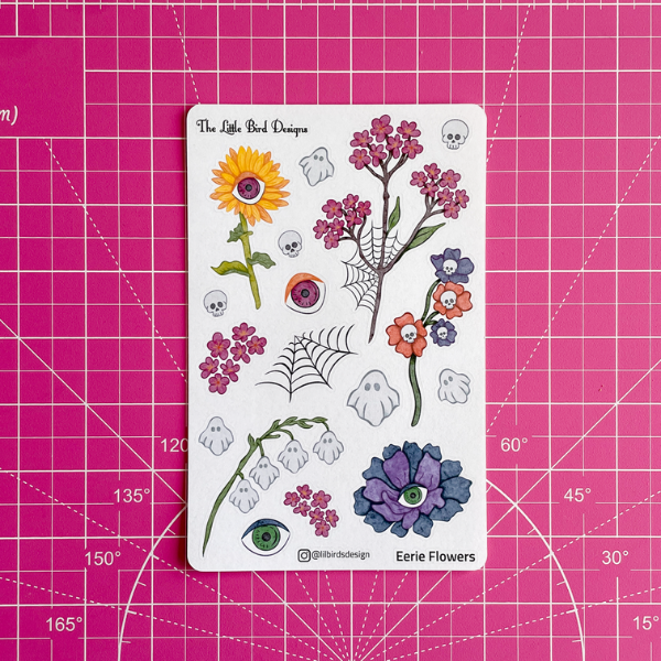 Eerie Flowers Sticker Sheet