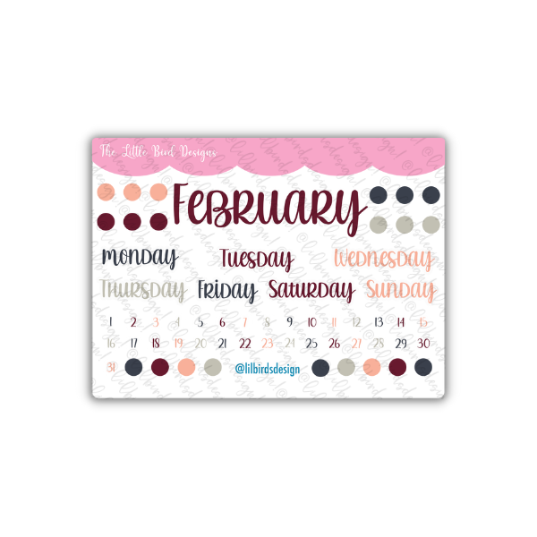 PRINTABLE - Monthly Basics - Fun Holidays Colours