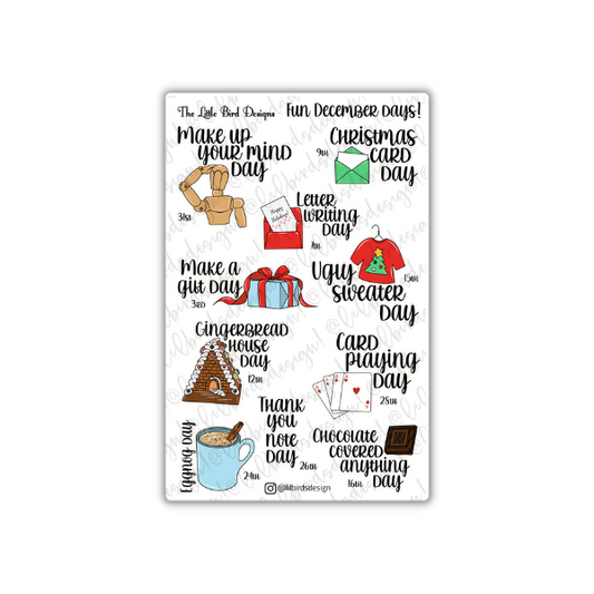 Fun December Days Sticker Sheet