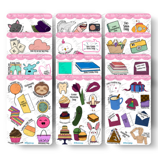 Fun Holidays Sticker Bundle