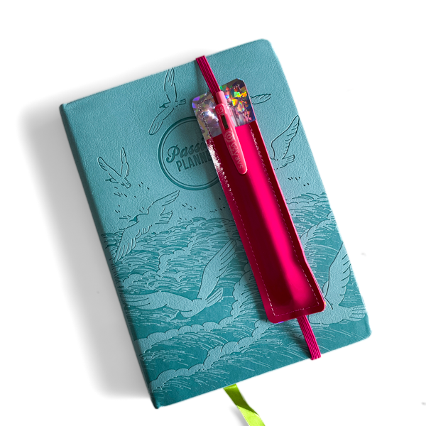 The Pink Tones Planner Pen Holder Bookmark