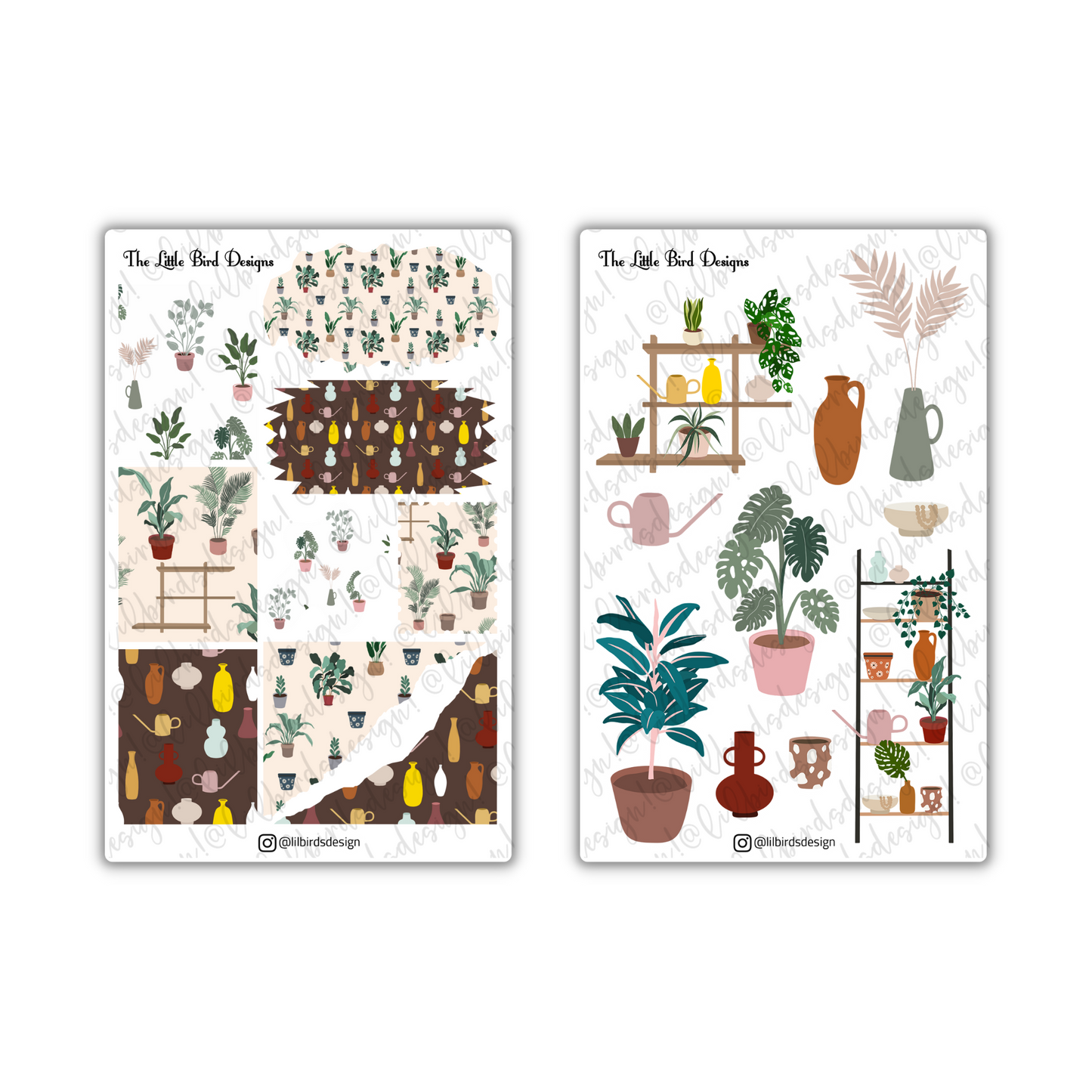 PRINTABLE - Houseplants Stickers Set