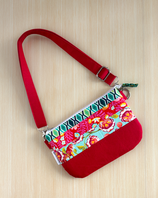 Floral Tiger Crossbody Bag