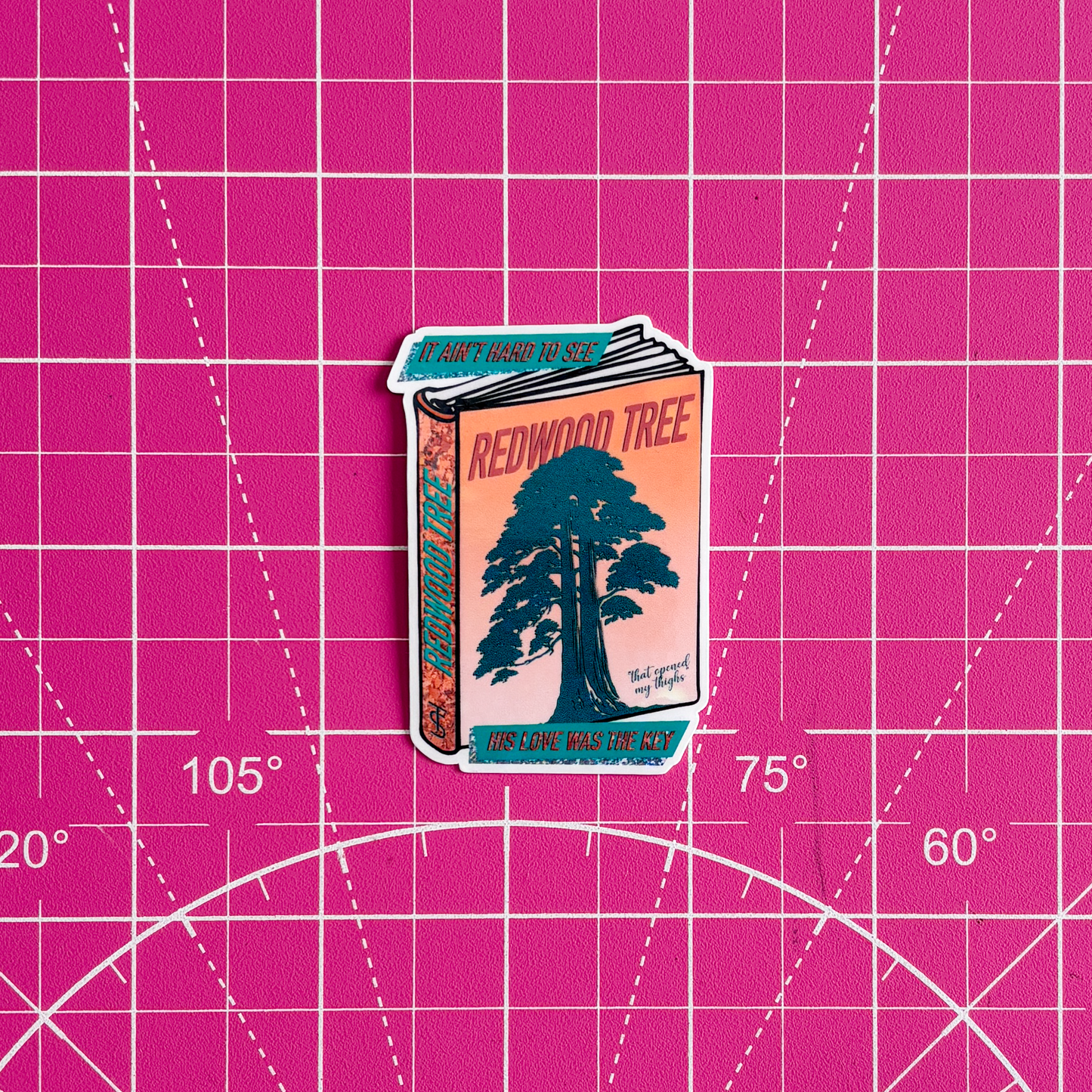 Redwood Tree Waterproof Sticker