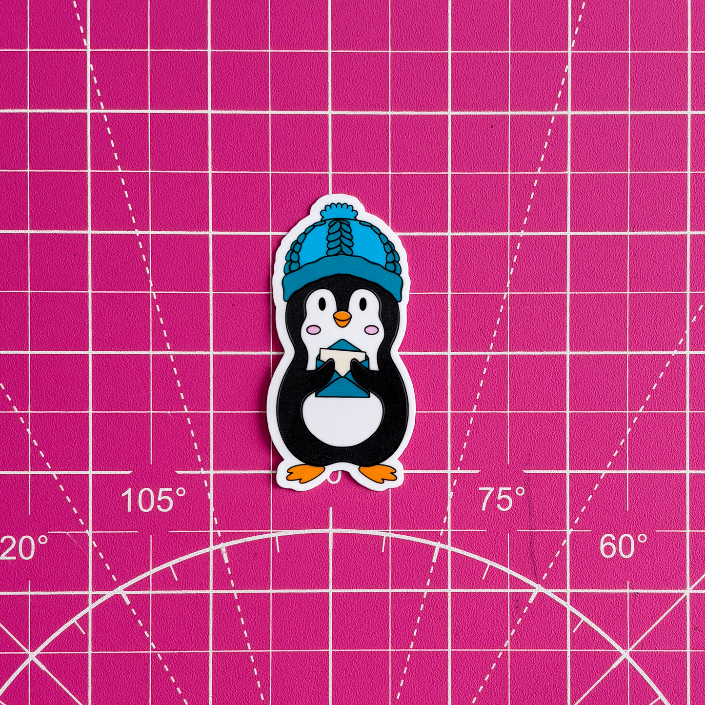 Penguin Letter Waterproof Sticker