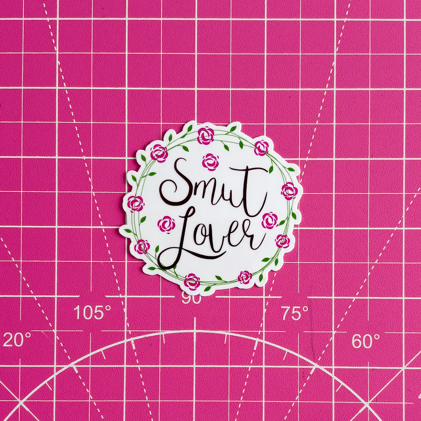 Smut Lover Roses Waterproof Sticker