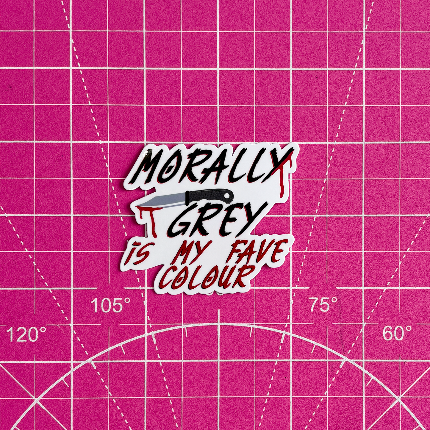 Morally Grey Waterproof Sticker