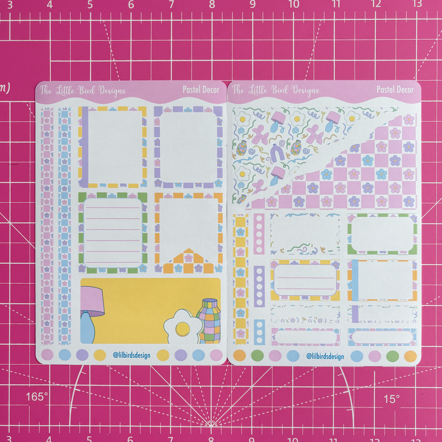 Pastel Decor - Passion Planner Daily – Sticker Bundle