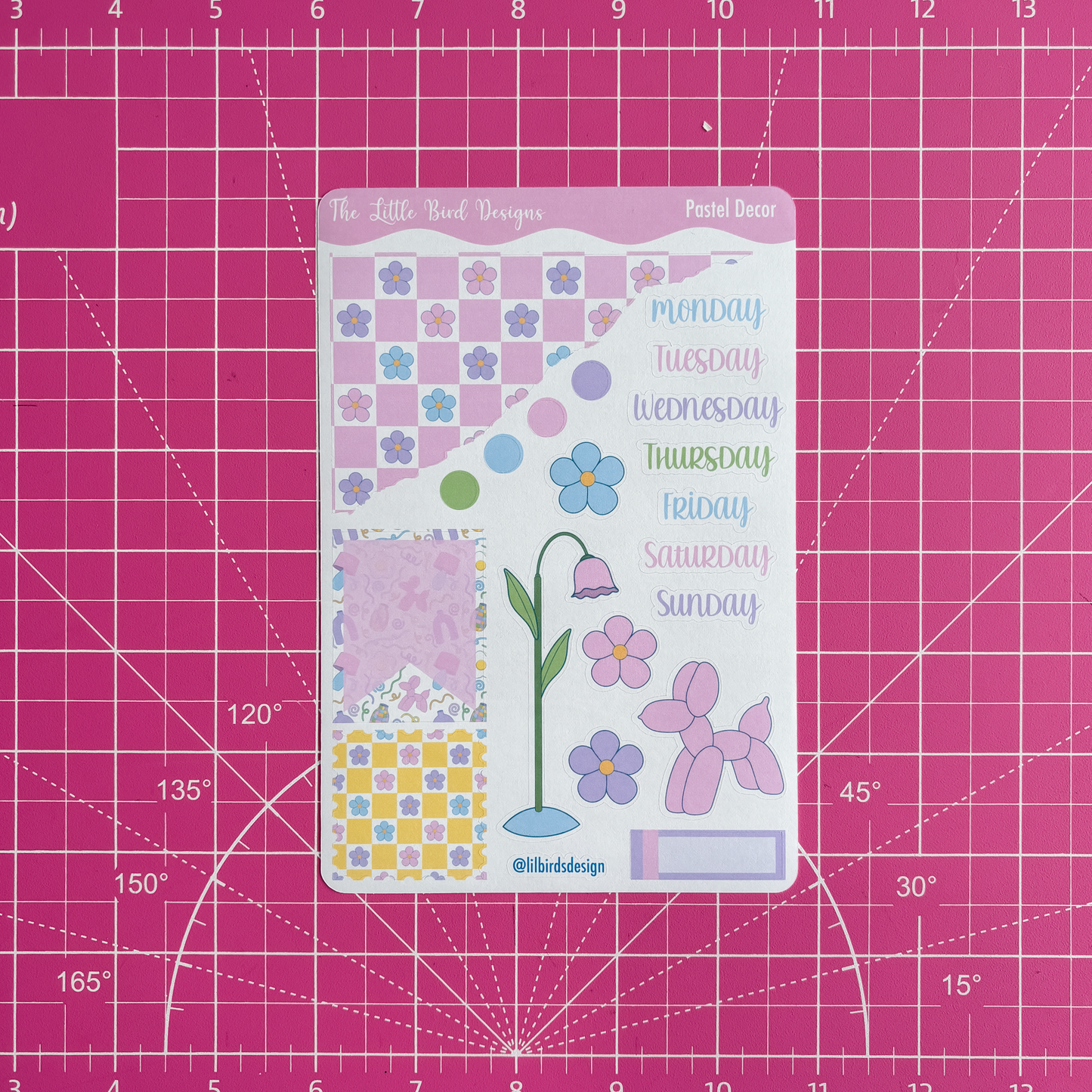 Pastel Decor - Weekly Sticker Sheet