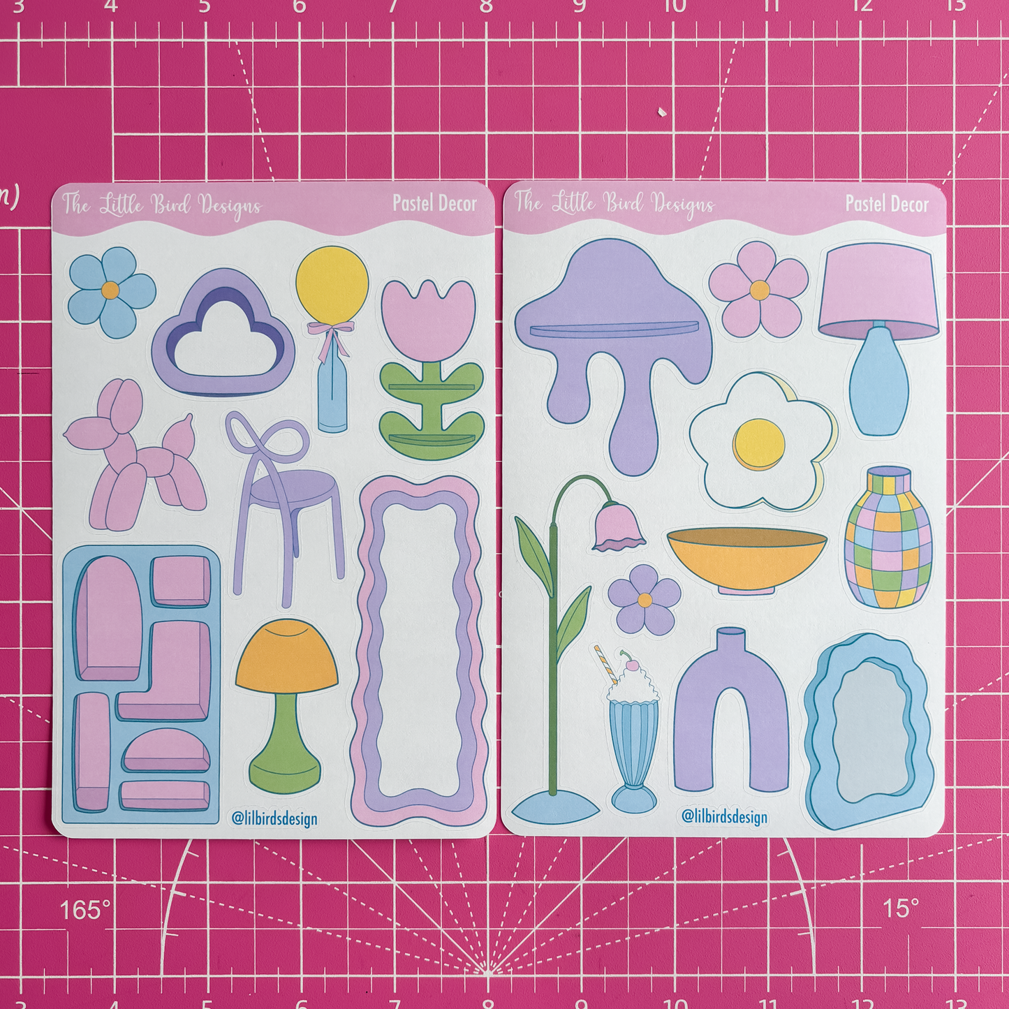 Pastel Decor Sticker Sheets