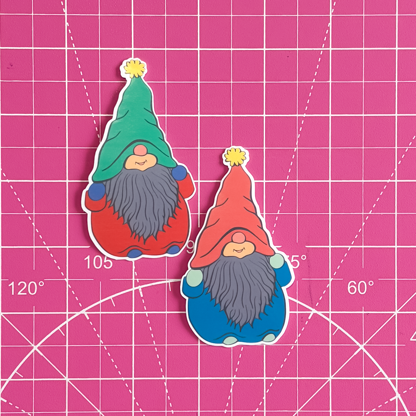 Spring Gnomes Waterproof Vinyl Stickers