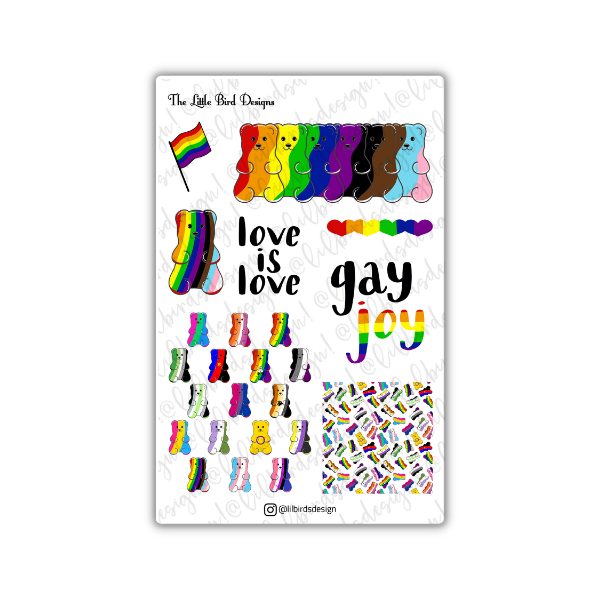 PRINTABLE - Gay Gummy Sticker Sheets