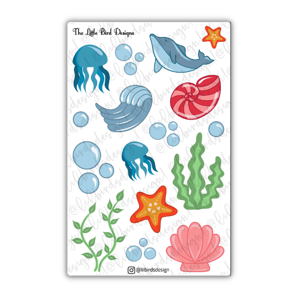 PRINTABLE - The Reef Life Sticker Sheets