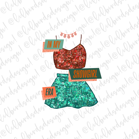 In My Showgirl Era Waterproof Sticker