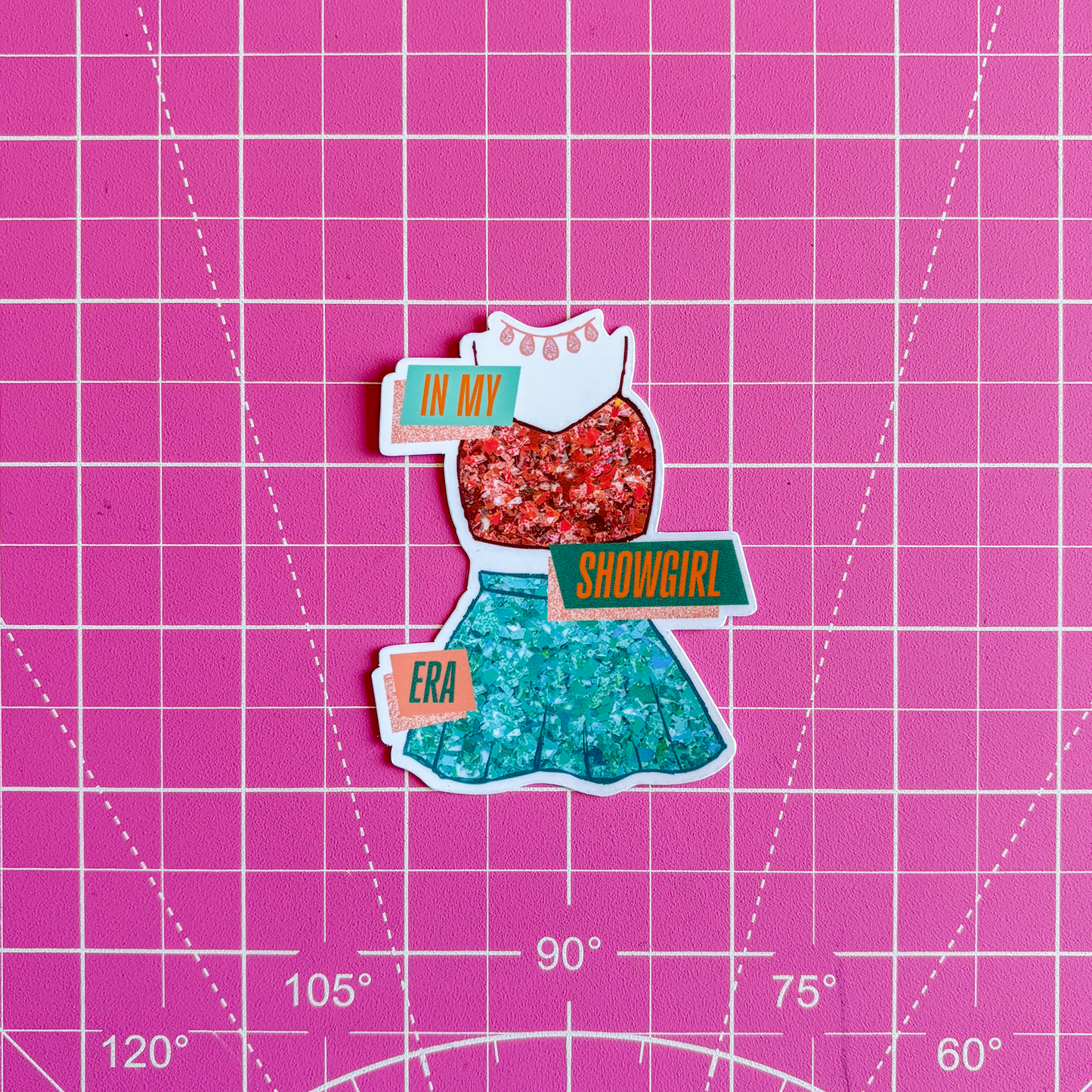 In My Showgirl Era Waterproof Sticker