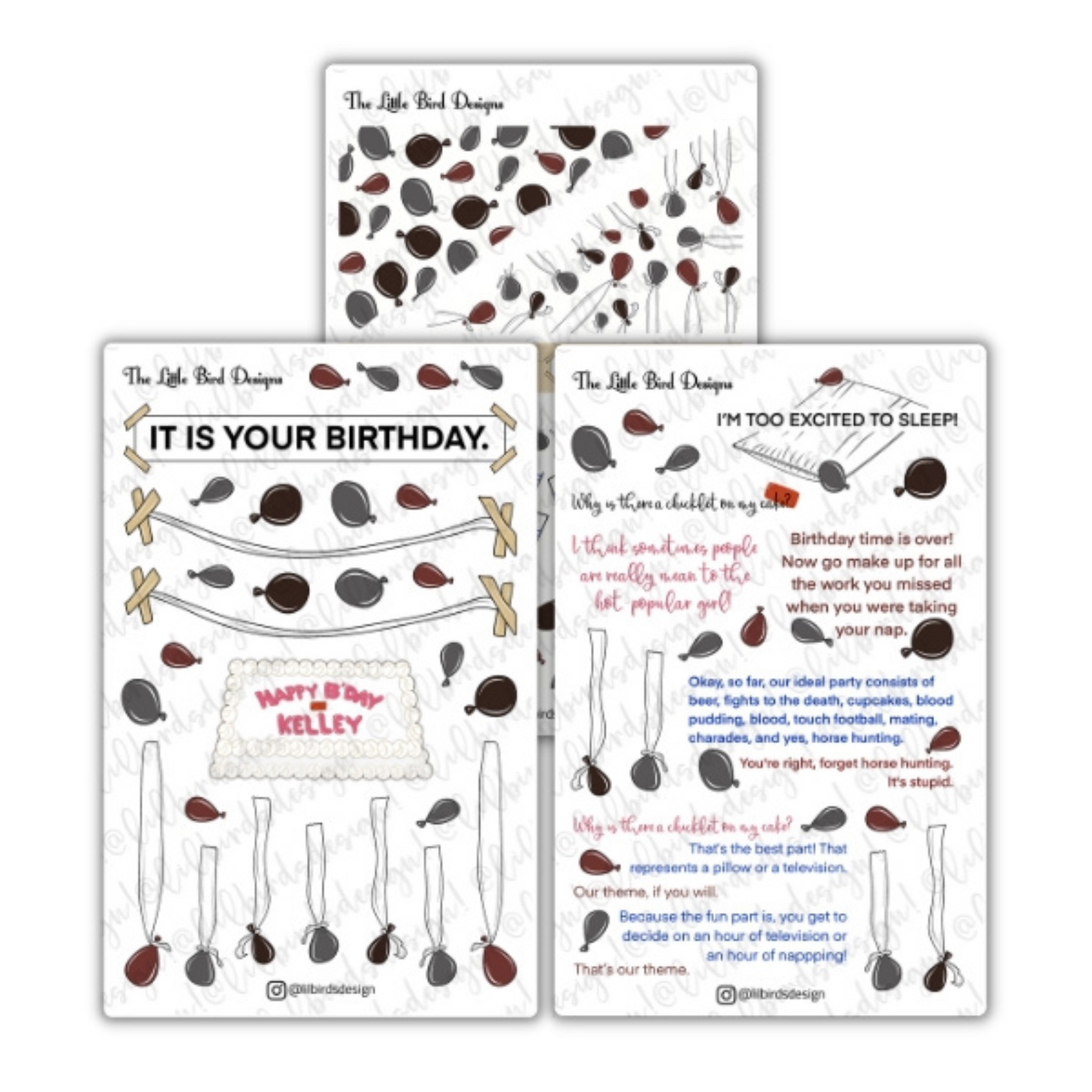 It is your birthday Sticker Bundle