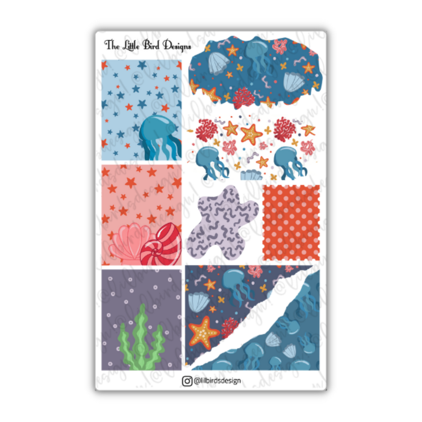 The Reef Life Sticker Sheets