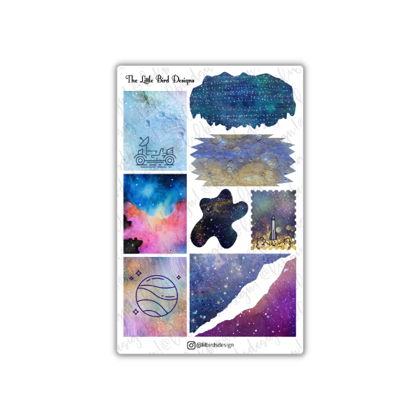 Space Decorative  Sticker Sheets