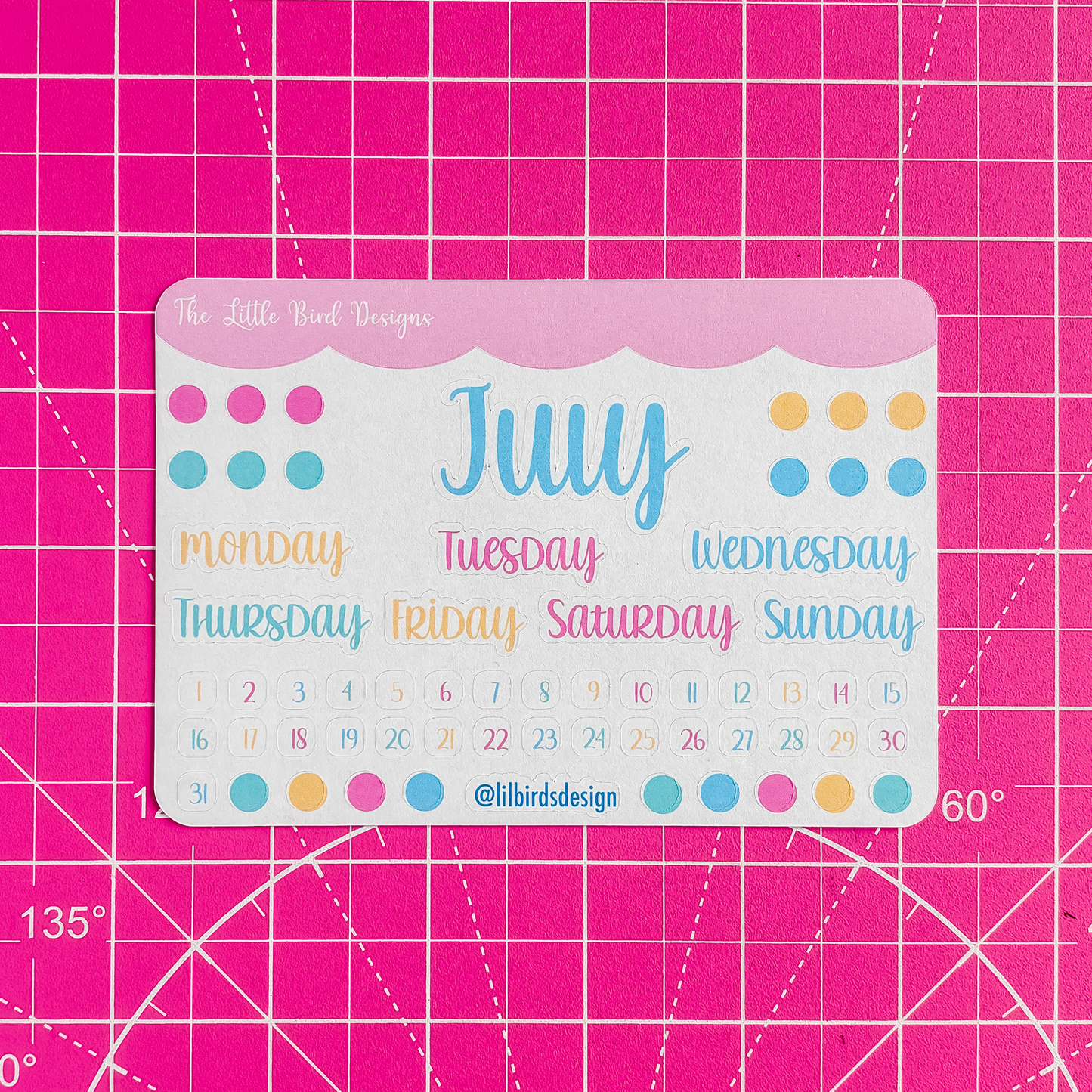 Monthly Basics - Fun Holidays Colours