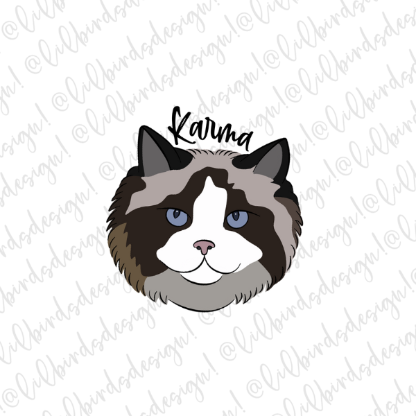 Karma Waterproof Vinyl Sticker