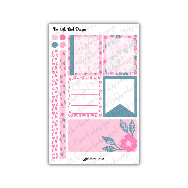 PRINTABLE - Pink Kindness Passion Planner Daily Stickers Set