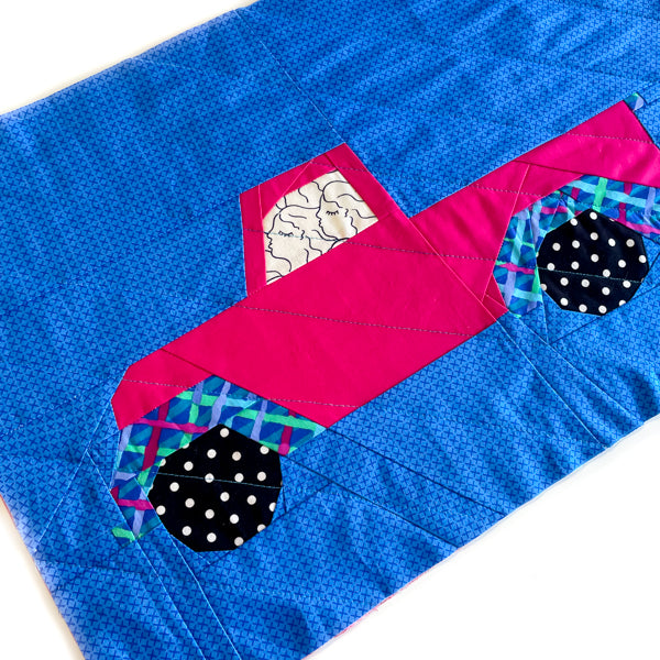 Printable - Little Pink Truck Foundation Paper Pieced PDF Pattern - Freebie