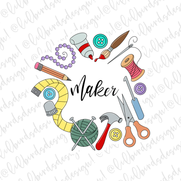 Maker Waterproof Vinyl Sticker