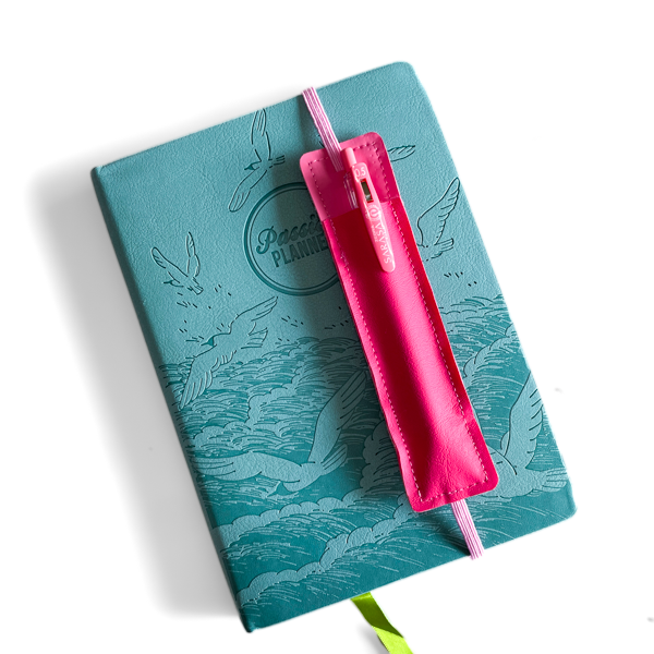 The Pink Tones Planner Pen Holder Bookmark