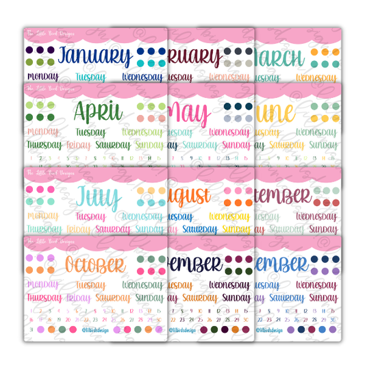Monthly Basics - Fun Holidays Colours Sticker Bundle