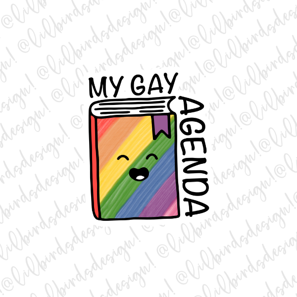 My Gay Agenda Waterproof Sticker