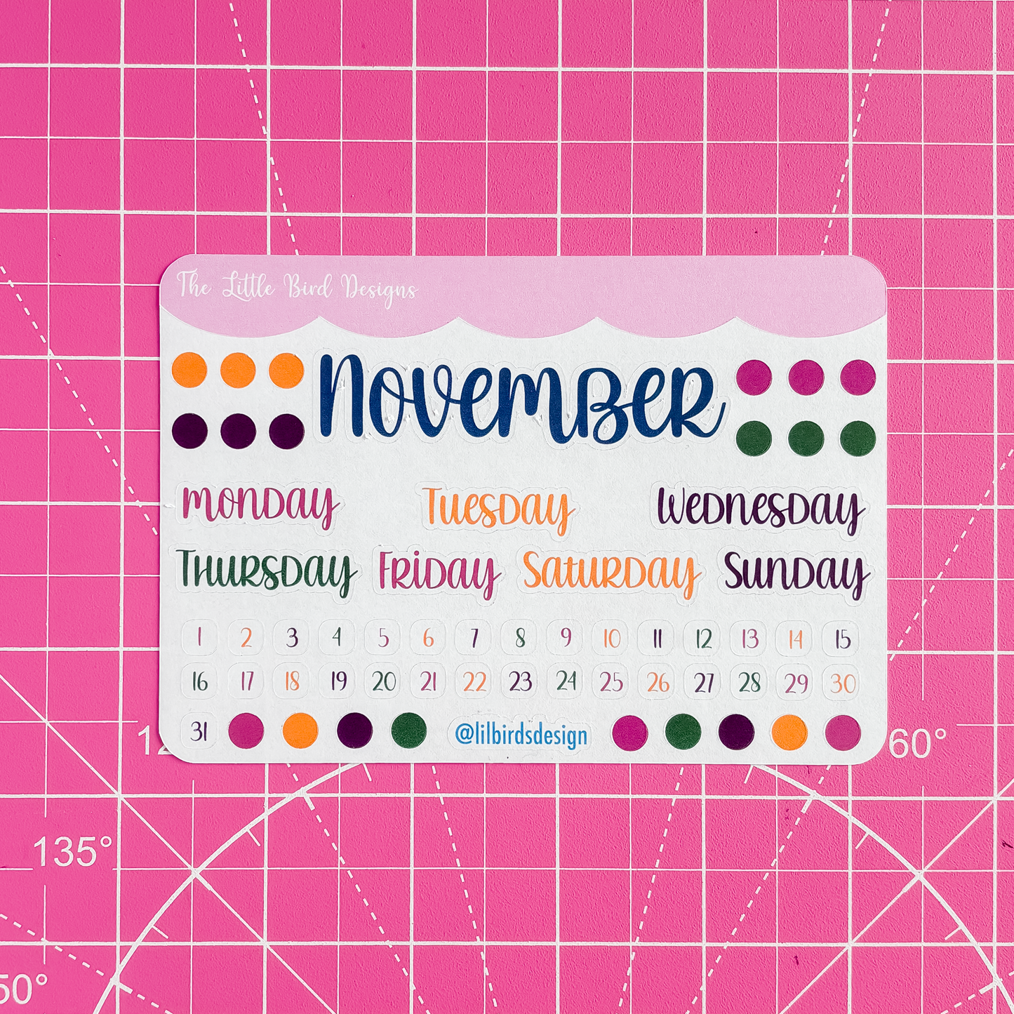Monthly Basics - Fun Holidays Colours