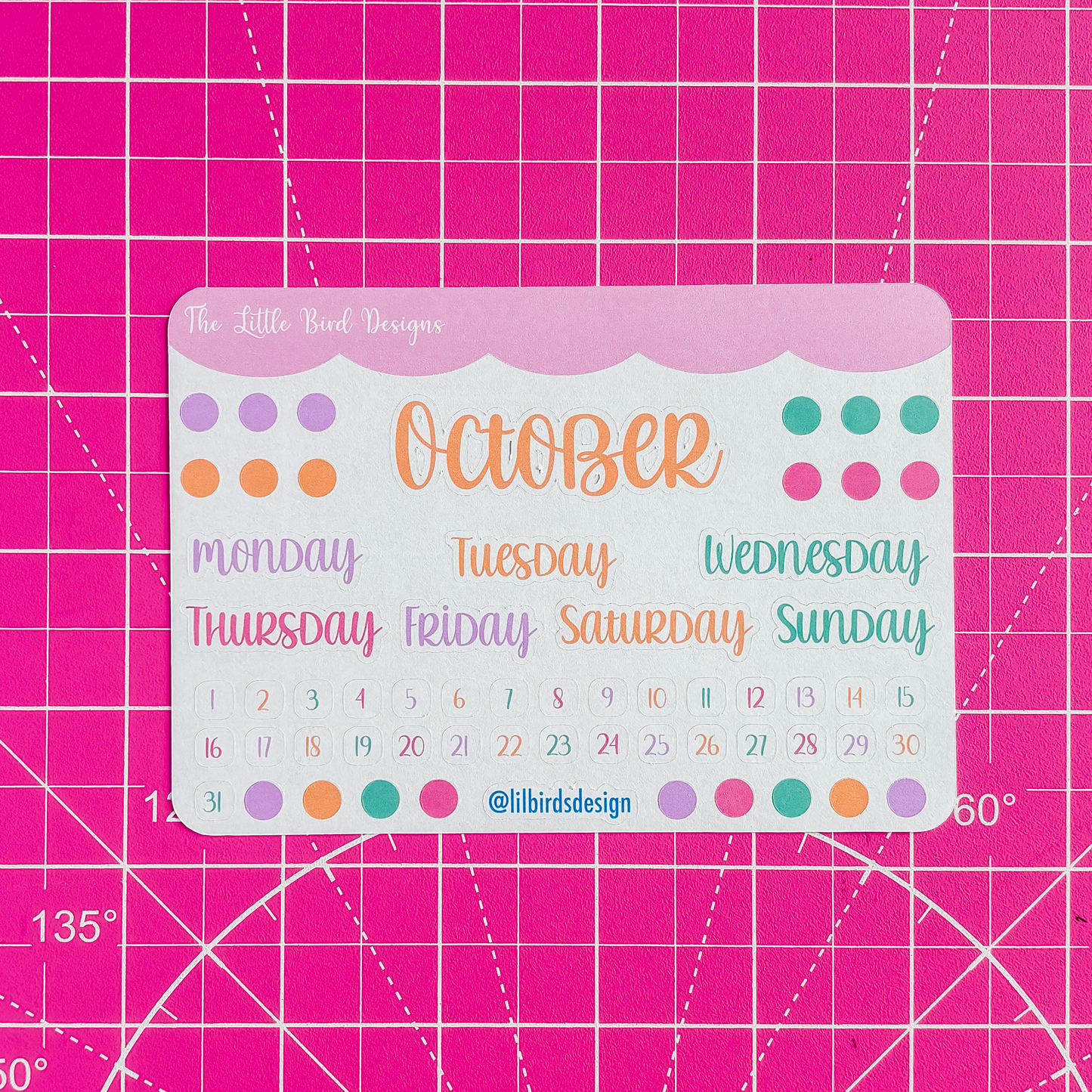 Monthly Basics - Fun Holidays Colours