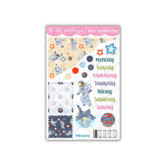 Out of this world Plans - Weekly Sticker Sheet