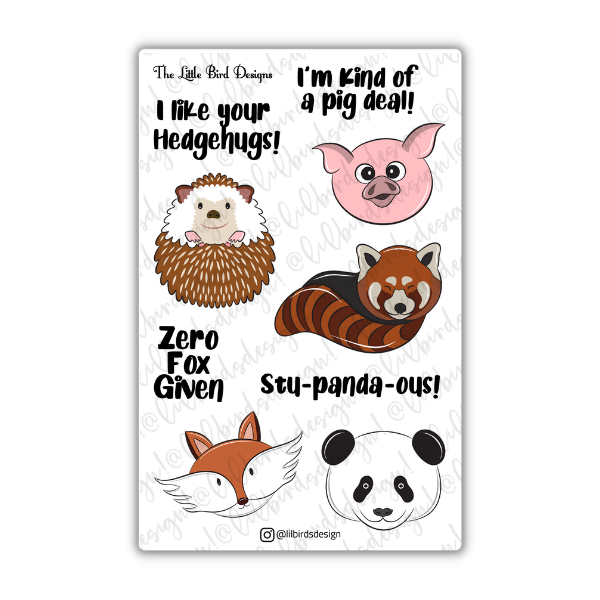 PRINTABLE - Cute Critters Sticker Set