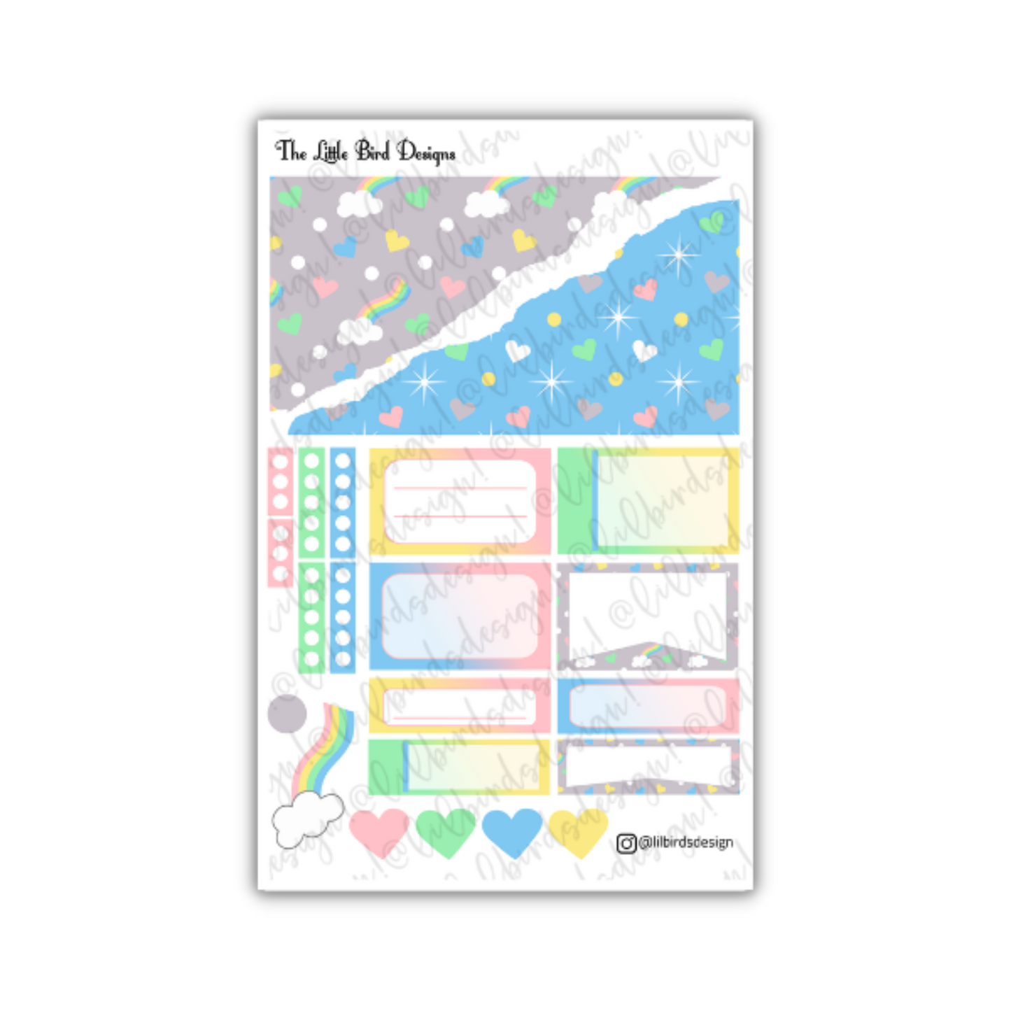 Pastel Rainbow – Passion Planner Daily – Sticker Bundle