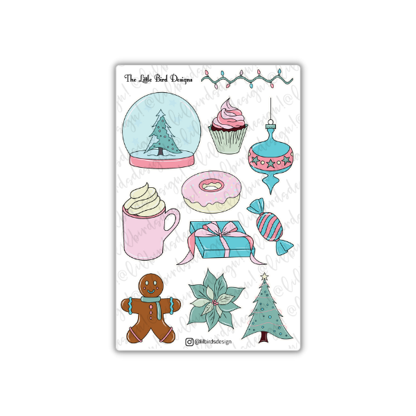 PRINTABLE - Christmas Images Sticker Sheets