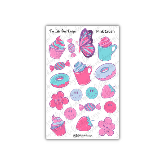Pink Crush Sticker Sheet