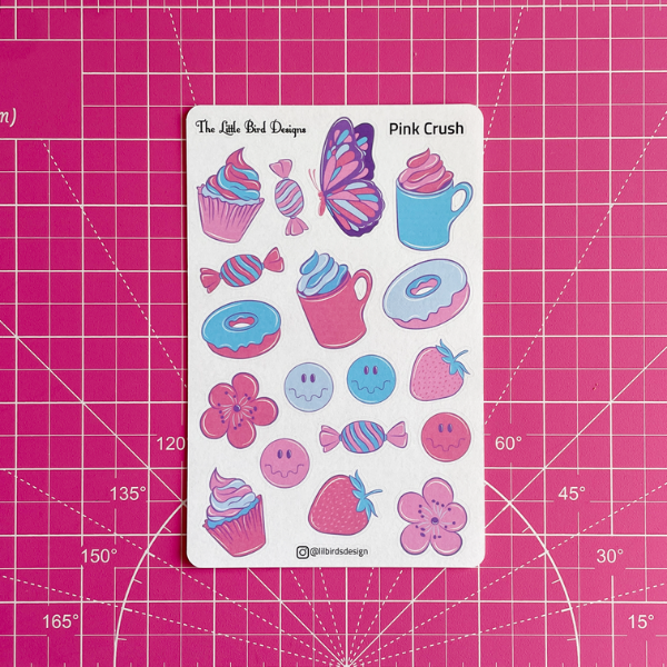 Pink Crush Sticker Sheet